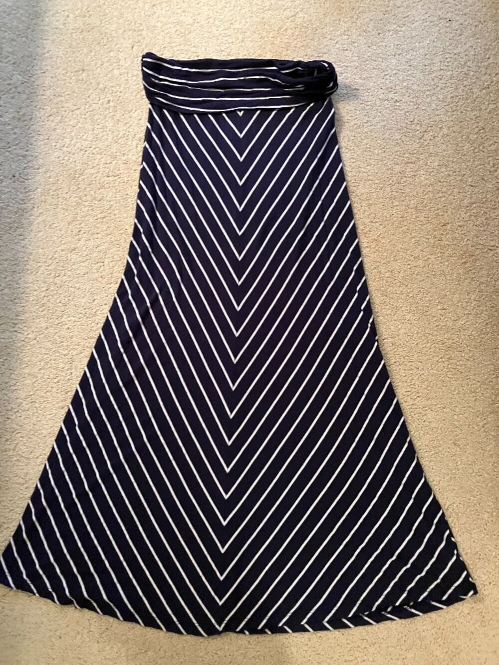 Motherhood Maternity, Size S, Navy Stripe Skirt